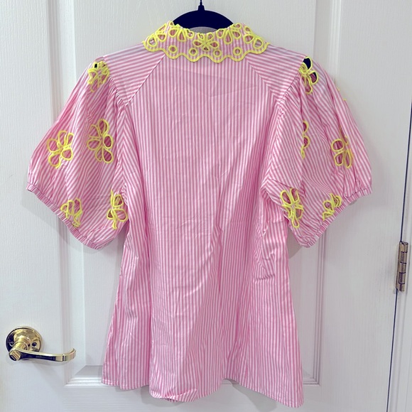 MAISON COMMON size 36/6US stripe pink/white. Used once. Made in GERMANY - Picture 5 of 6